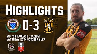 Highlights  Barton Rovers 03 Folkestone Invicta  Isuzu FA Trophy  261124 [upl. by Sky412]