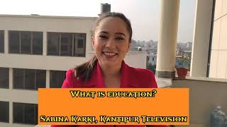 What is education for Sabina Karki  Program Presenter at Kantipur Television [upl. by Naenej233]