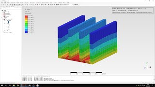 PrePoMax CalculiX FEA  Tutorial 21  Steadystate thermal analysis of a heat sink [upl. by Ohara]