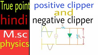 positive and negative clipper circuit in hindi  Analog electronics [upl. by Airal]