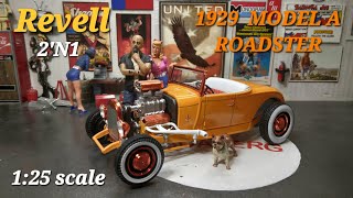 Revell 125th scale 2N1 1929 Model A Roadster [upl. by Airotahs]