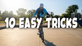 10 Easy Beginner BMX Tricks [upl. by Yggep114]