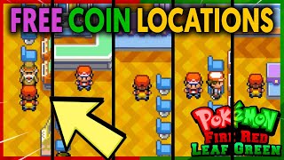 ALL FREE GAME CORNER COINS ON POKEMON FIRE RED AND LEAF GREEN [upl. by Terza]