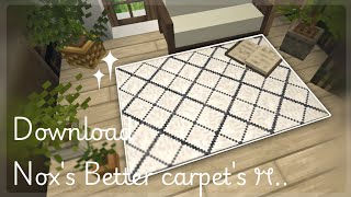 Download and review Noxs better carpets for Mcpebe ┊ aesthetic carpet addon for mcpe 🍁ˎˊ [upl. by Lena970]