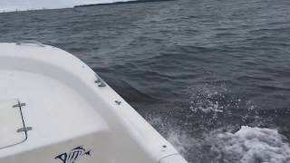 Running the Carolina skiff in chop [upl. by Barger]