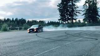 BMW E38 740i drift burnout [upl. by Anaitsirk]