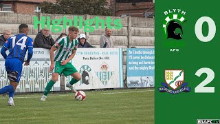 Highlights Blyth Spartans 02 Basford United [upl. by Keeryt541]