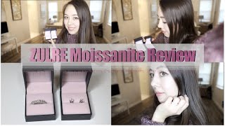 ZULRE Moissanite Jewelry Review  UNDER 150 [upl. by Trenton]