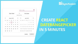 Learn about React DateRangePicker in 5 Minutes [upl. by Ardnal]