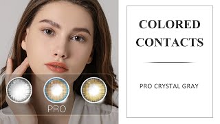 Freshgo Pro Crystal Gray Colored Contacts [upl. by Uriel]