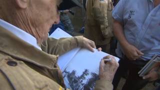 93yearold DDay Paratrooper parachutes again into Normandy [upl. by Perlie]