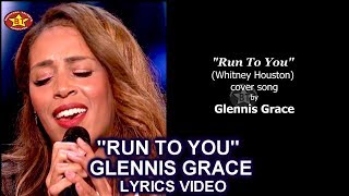 Glennis Grace “Run To You” LYRICS VIDEO Cover Song Americas Got Talent 2018 AGT season 13 [upl. by Osmo]