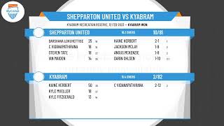 Cricket Shepparton  A Grade T20 Comp  Round GF  Shepparton United v Kyabram [upl. by Potash]