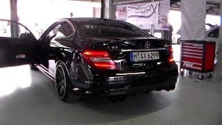 Renntech Mercedes C63 AMG 507 Edition Loud Revs HD [upl. by Nashbar]