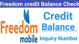 How do I Check freedom Credit balance  Freedom Sim Credit balance check code [upl. by Notneb]