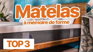 TOP 3  Meilleur MATELAS à mémoire de forme 2023 😴 [upl. by Nelleus359]