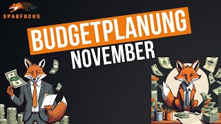 Budgetplanung im November  Finanzen organisieren [upl. by Nerrawed]