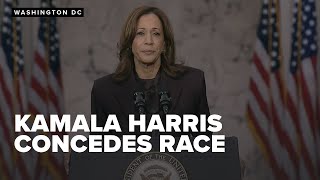 Vice President Kamala Harris delivers concession speech after loss to Donald Trump [upl. by Sherrie]