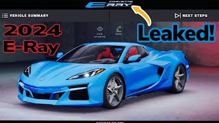 BREAKING Chevrolet LEAKS 2024 Corvette C8 ERay on the Visualizer New Exterior amp Interior Colors [upl. by Rimidalg]