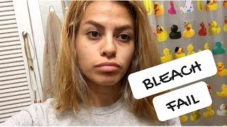 Jolicannoli  BLEACH FAIL  BLEACHED MY HAIR FOUR TIMES IN FIVE DAYS  bleached eyebrows [upl. by Kacie]