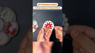 DIY Christmas ornament BeadsArt christmasornaments festival xmas beadsart shorts short diy [upl. by Sualk]