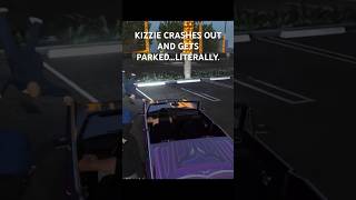 KIZZIE CRASHES OUT AND GETS PARKEDLITERALLY gta gtarp newerarp d10 [upl. by Aisatal]