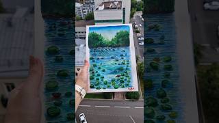 Water lilies watercolor sketchbook paintings [upl. by Severen]