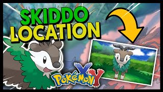 WHERE TO FIND SKIDDO ON POKEMON X AND Y [upl. by Joly753]