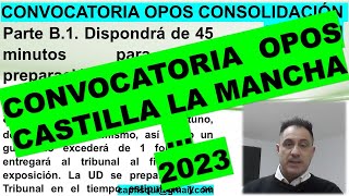 😢EXPLICACIÓN Convocatoria OPOS 2023 Castilla la MANCHA Unidad Didáctica y Temas ¿Qué hay que hacer [upl. by Lail904]