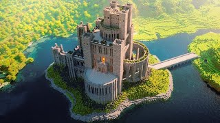 Minecraft Timelapse  Medieval Castle  4K 60 FPS [upl. by Haeluj]