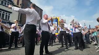 The NASUWT Riverside Band performs Gresford The Miners Hymn [upl. by Akired]