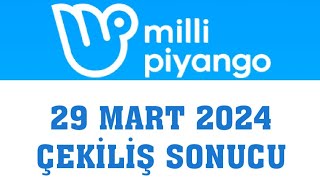 Milli Piyango Çekiliş Sonuçları 29 Mart 2024 [upl. by Nnylodnewg]