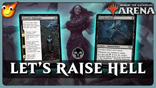 Gisa The Hellraiser Leads Mono Black Midrange  12 Rares  Budget Explorer MTG Arena [upl. by Murray]