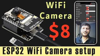 How to setup and use ESP32 Cam with Micro USB WiFi Camera [upl. by Wilsey]