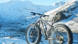 Fat Bike in Snowy North Wales [upl. by Nnairek]