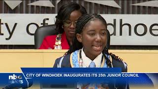 City of Windhoek Inaugurates 25th Junior Council  nbc [upl. by Eidissac783]