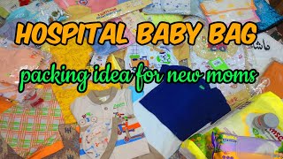 hospital baby bag🛍️packing idea for new momsMyCozynestR [upl. by Dnallor]