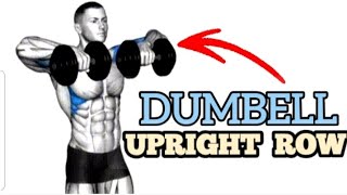 The Superior Upright Row Why You Should Be Using Dumbbells [upl. by Anaylil]