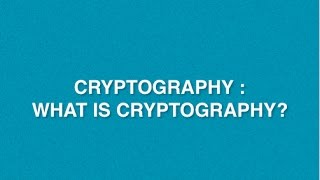 What is Cryptography  Introduction to Cryptography  What are the components of Cryptography [upl. by Lothair]