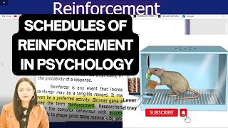 Schedules of Reinforcement in Operant Learning Part 1UrduHindi wellnessbyfarah [upl. by Orfinger]