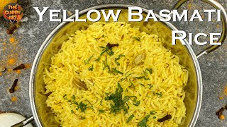 Aromatic Indian Yellow Basmati Rice  BIR Restaurant Style [upl. by Elletsirk]