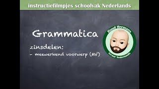 Grammatica zinsontleding  meewerkend voorwerp MV [upl. by Etteuqal362]