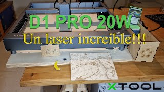 Xtool D1 Pro 20W Fantástico laser de diodo Review y pruebas [upl. by Bennion]