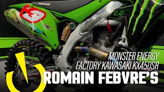 FACTORY BIKE  Romain Febvres Factory Kawasaki KX450SR [upl. by Zeb]