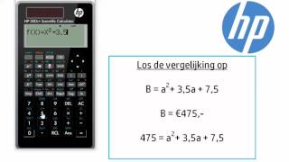 Digitale handleiding HP 300s Tabellen maken en Inklemmen [upl. by Dougald]