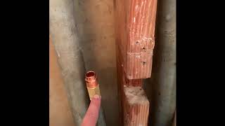 Removing and connecting galvanized pipe to copper pipe [upl. by Ramoh]