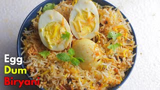 ఎంతో ఈసీ ఎగ్ ధం బిర్యానీ  How to make Hyderabadi Egg Dum Biryani at home in Telugu VismaiFood [upl. by Oelak]