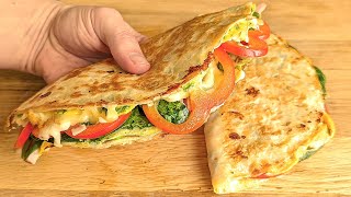 Incredibly Quick Breakfast Ready in 5 Minutes 2 easy and delicious tortilla recipes [upl. by Oicanata172]