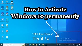 How To Activate Windows 10 Permanently 2023  Free Easy Solution try it [upl. by Seidel]