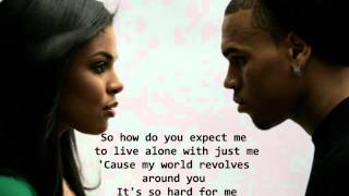 Jordin Sparks Feat Chris Brown  No Air Lyrics HQ [upl. by Ylelhsa]